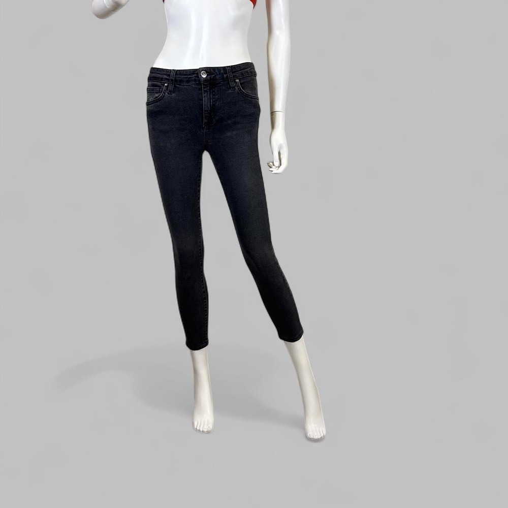 Joe's Jeans Melanie Skinny Ankle Jeans Black Wash Size 26 Y2K Stretch Denim